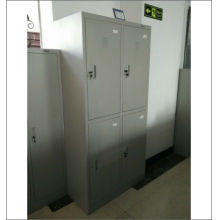 國產(chǎn)更衣柜 900*1850*400 鐵 厚0.7厚 灰白色 四門兩節(jié) 計價單位：組