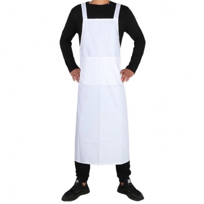 企普白防水圍裙 薄